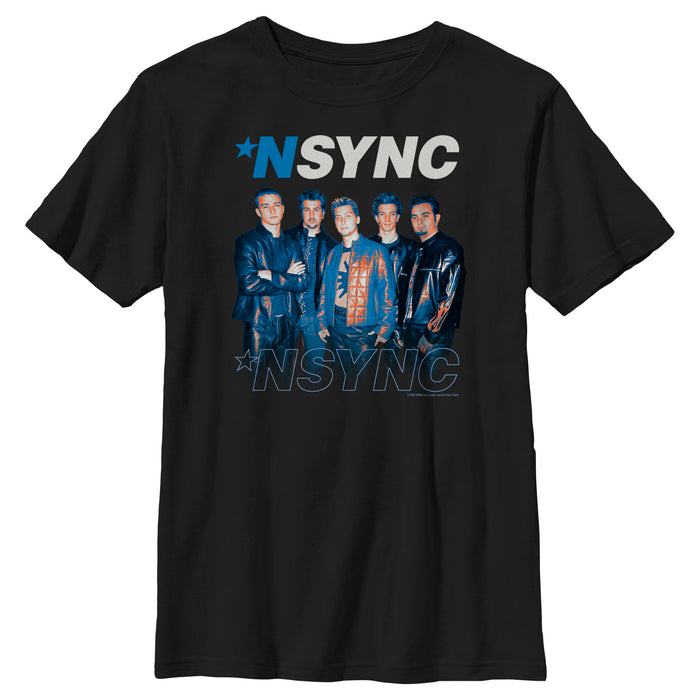 fifth sun Boy's NSYNC Band Pose T-Shirt