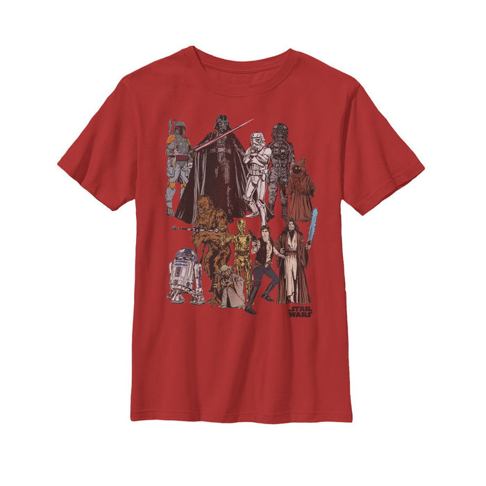 fifth sun Boy's Star Wars Character Party T-Shirt