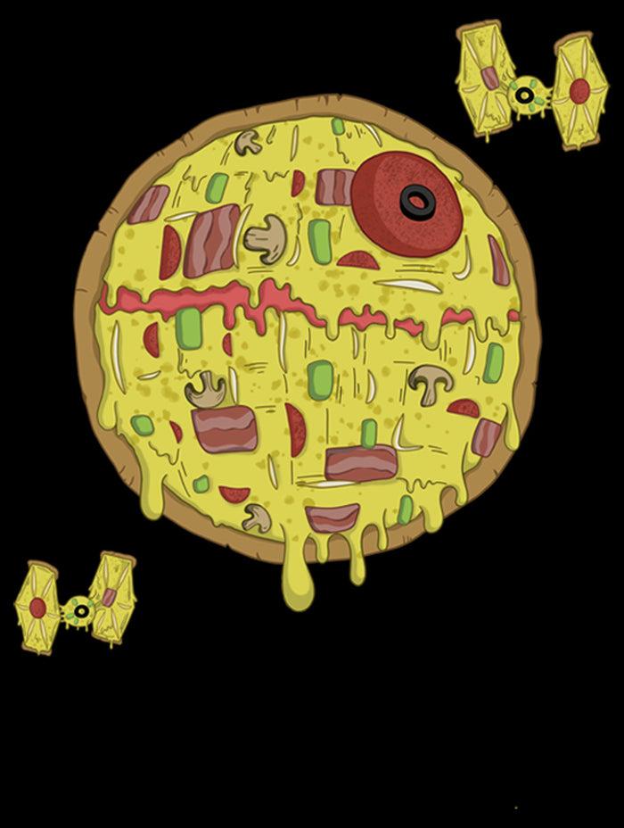 Fifth Sun Boy's Star Wars Pizza Death Star T-Shirt