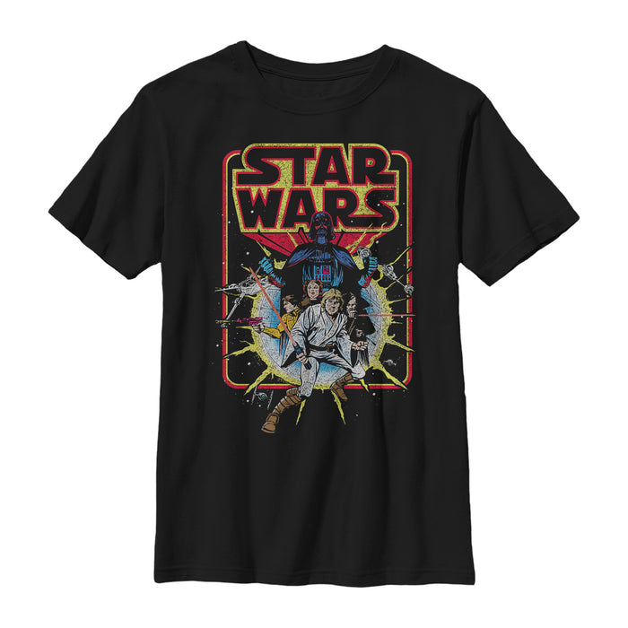 Fifth Sun Boy's Star Wars Retro Explosion T-Shirt