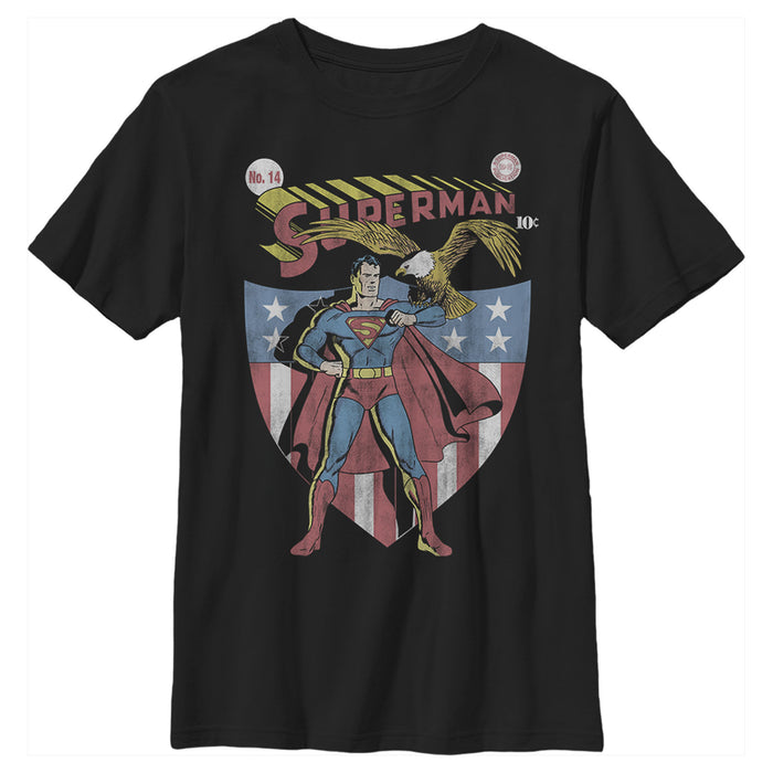 fifth sun Boy's Superman All-American Hero T-Shirt