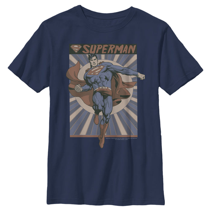 fifth sun Boy's Superman Classic Hero Pose T-Shirt
