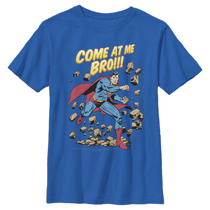 fifth sun Boy's Superman Come At Me Bro T-Shirt