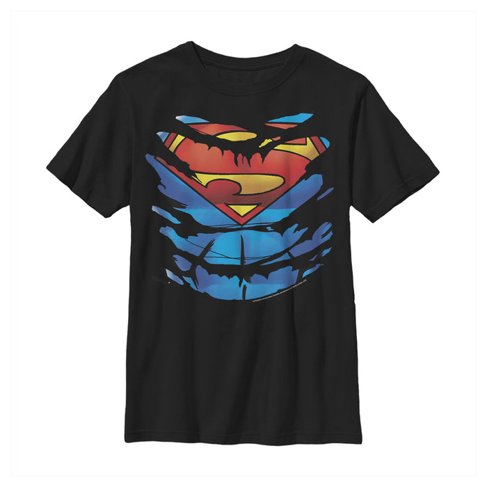 fifth sun Boy's Superman Ripped Costume T-Shirt