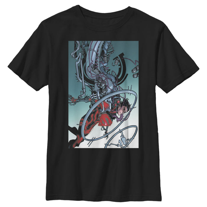 fifth sun Boy's Superman Robotic Fall T-Shirt