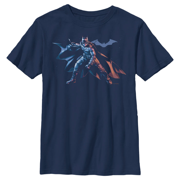 fifth sun Boy's The Batman Hero Pose T-Shirt