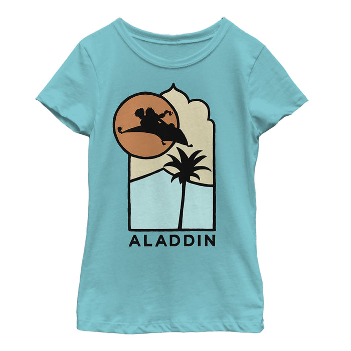Fifth Sun Girl's Aladdin Block Carpet Ride T-Shirt