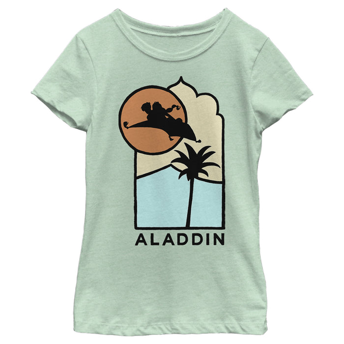 Fifth Sun Girl's Aladdin Block Carpet Ride T-Shirt