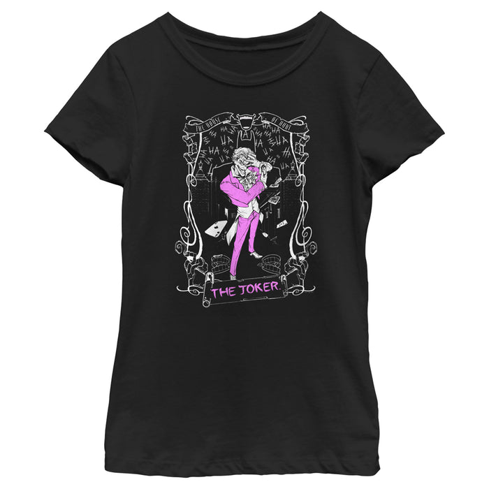 fifth sun Girl's Batman Joker Tarot T-Shirt