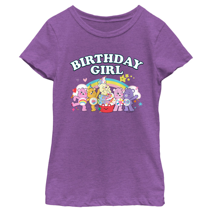 fifth sun Girl's Care Bears Birthday Girl T-Shirt