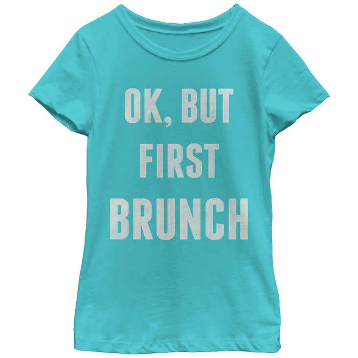 fifth sun Girl's CHIN UP Brunch First T-Shirt