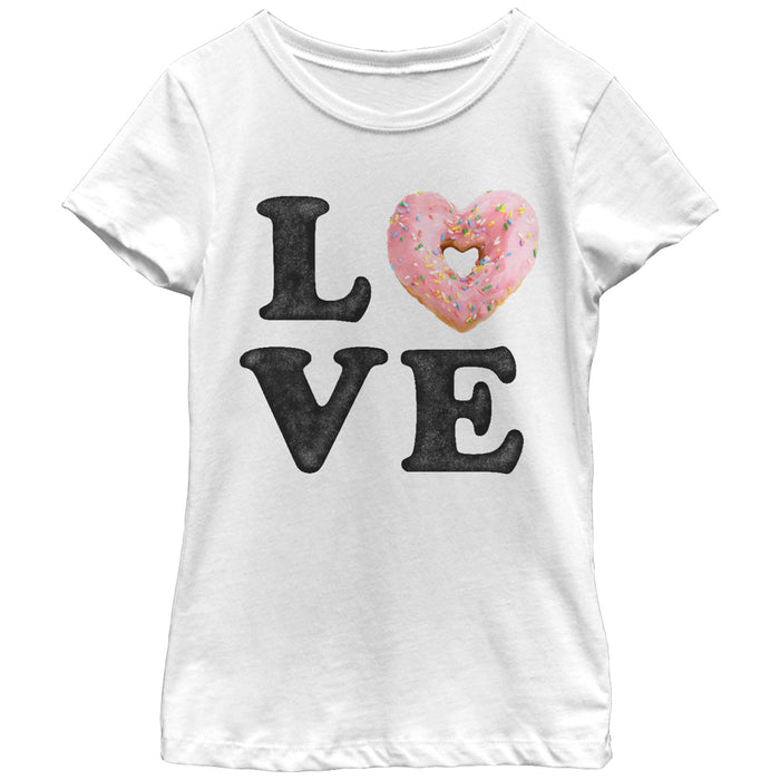 fifth sun Girl's CHIN UP Donut Love T-Shirt