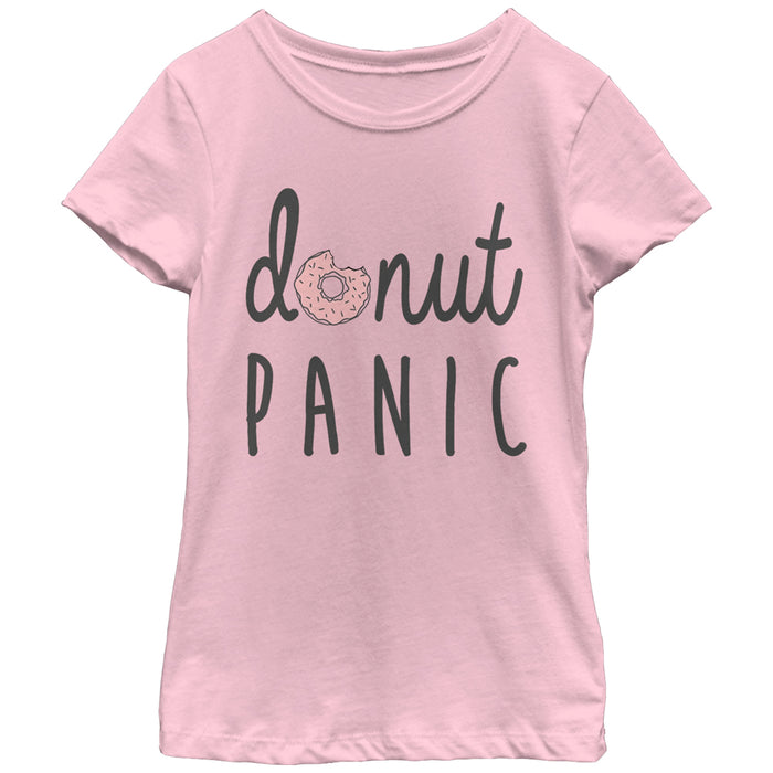 fifth sun Girl's CHIN UP Donut Panic T-Shirt