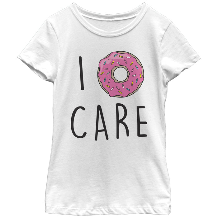 fifth sun Girl's CHIN UP I Donut Care T-Shirt