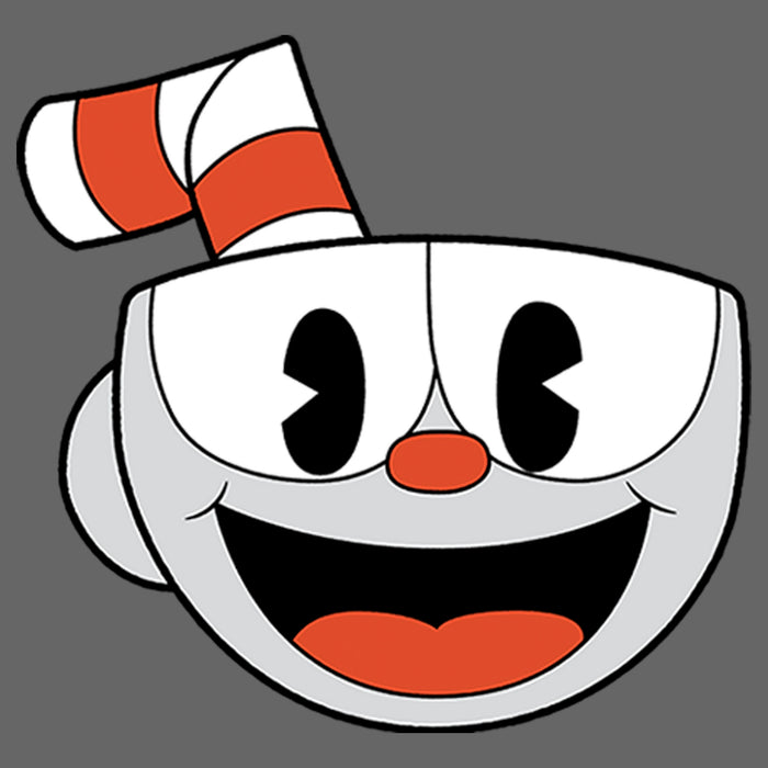 Fifth Sun Girl's Cuphead Smile Portrait T-Shirt