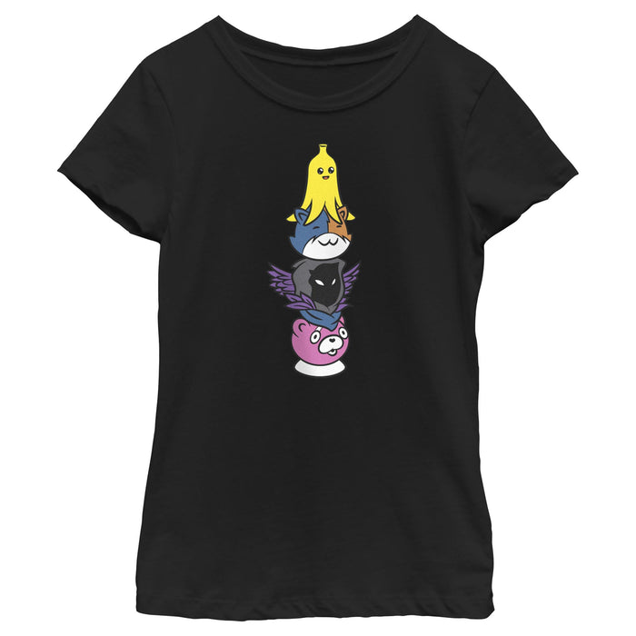 fifth sun Girl's Fortnite Character Stack T-Shirt