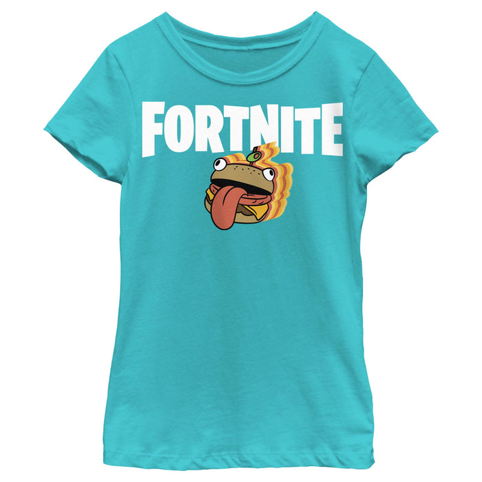 fifth sun Girl's Fortnite Durr Burger Logo T-Shirt