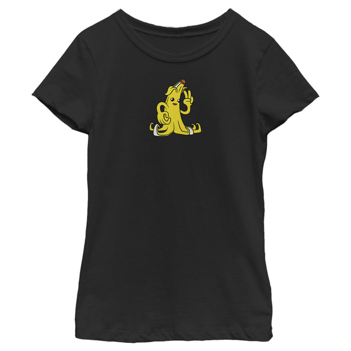 Fifth Sun Girl's Fortnite Peely Peace Sign T-Shirt