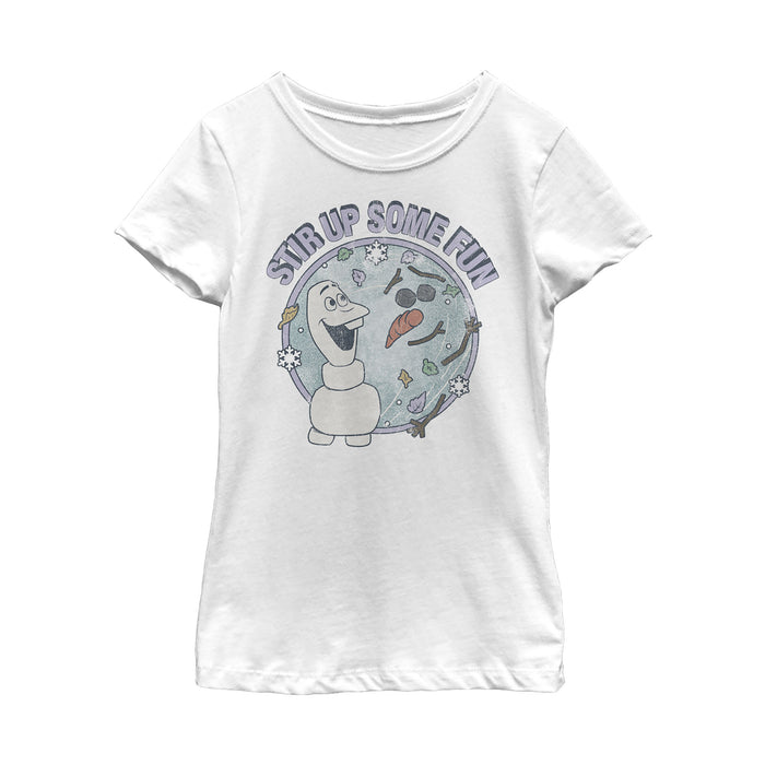 fifth sun Girl's Frozen 2 Olaf Stir Up Fun T-Shirt