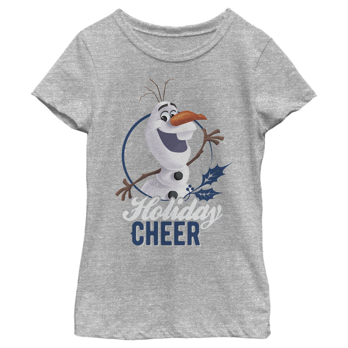 fifth sun Girl's Frozen Olaf Holiday Cheer T-Shirt