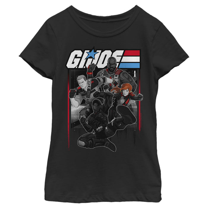 fifth sun Girl's GI Joe Fight Mode Joes T-Shirt