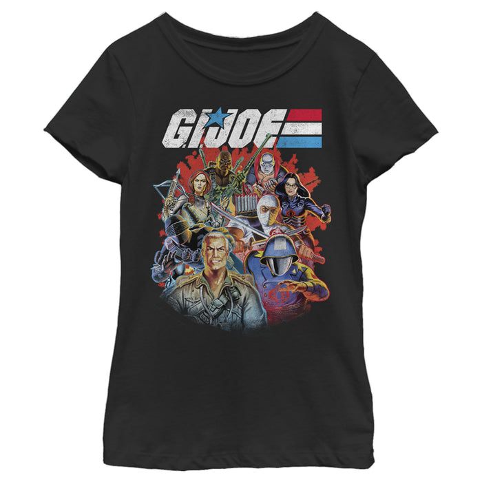 fifth sun Girl's GI Joe Group Shot T-Shirt