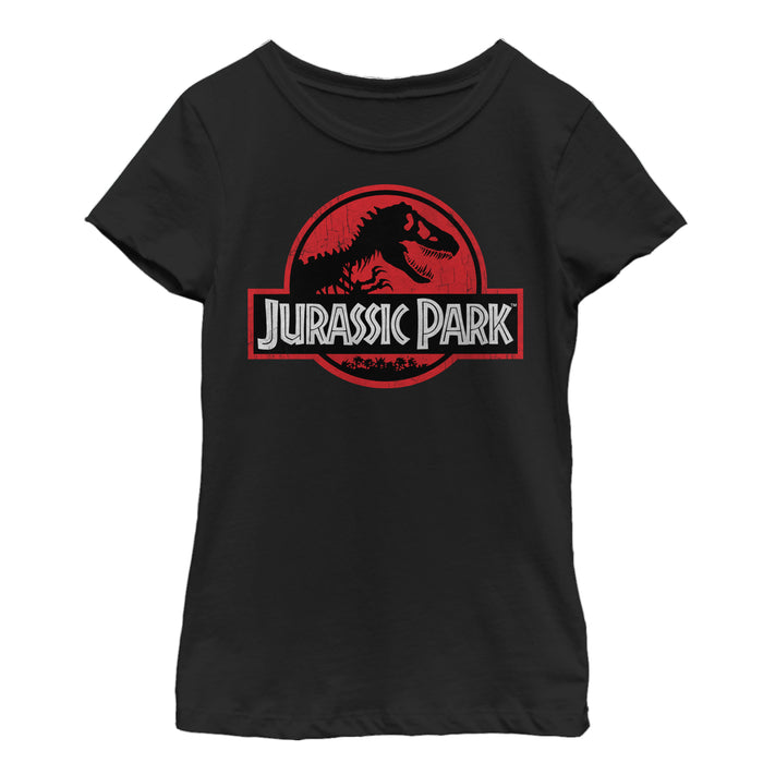 fifth sun Girl's Jurassic Park Circle Logo T-Shirt