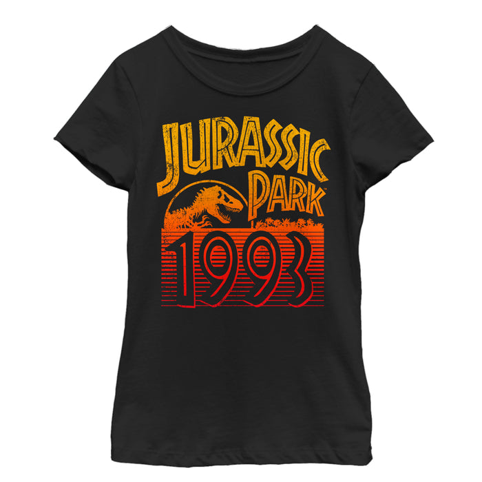 fifth sun Girl's Jurassic Park Retro 1993 T-Shirt