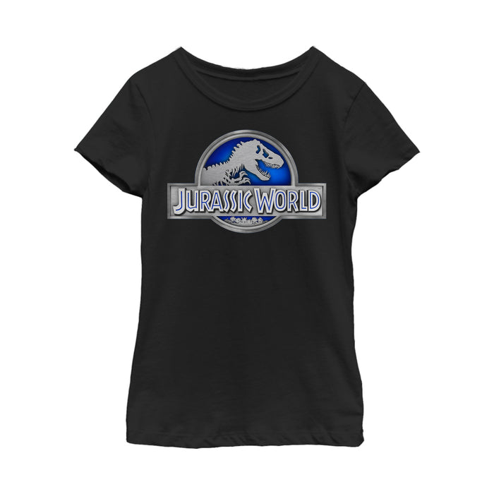 Fifth Sun Girl's Jurassic World T. Rex Logo T-Shirt