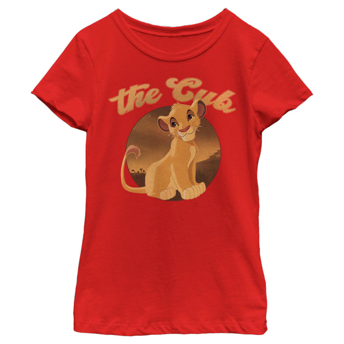 fifth sun Girl's Lion King Simba The Cub T-Shirt