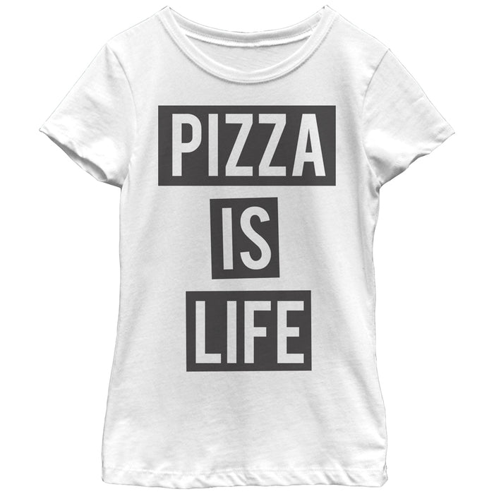 fifth sun Girl's Lost Gods Pizza is Life T-Shirt
