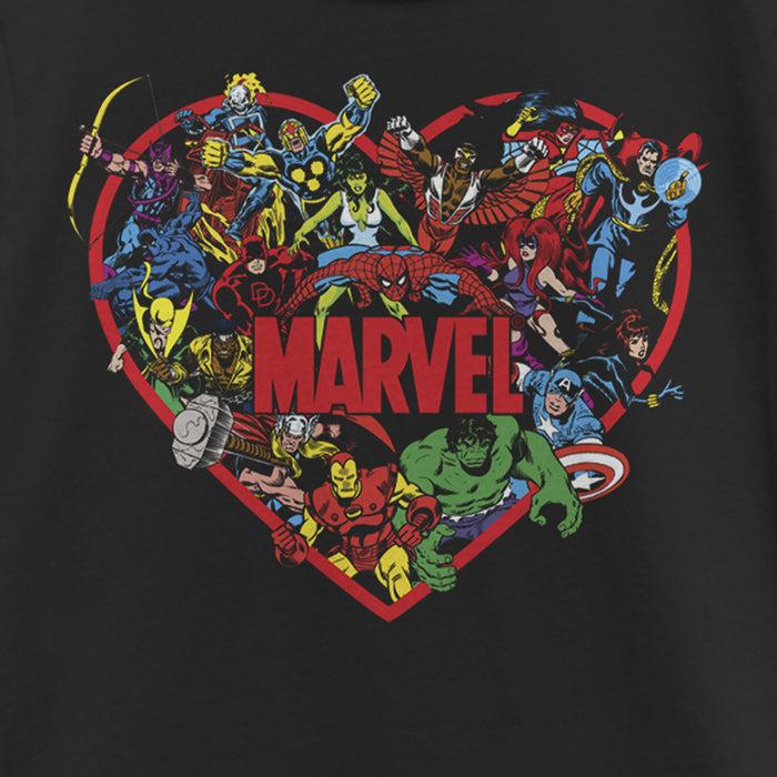 Fifth Sun Girl's Marvel Hero Heart T-Shirt