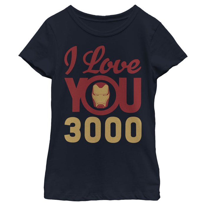 fifth sun Girl's Marvel Iron Man Love 3000 T-Shirt