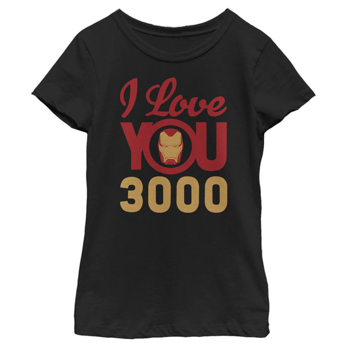 Fifth Sun Girl's Marvel Iron Man Love 3000 T-Shirt