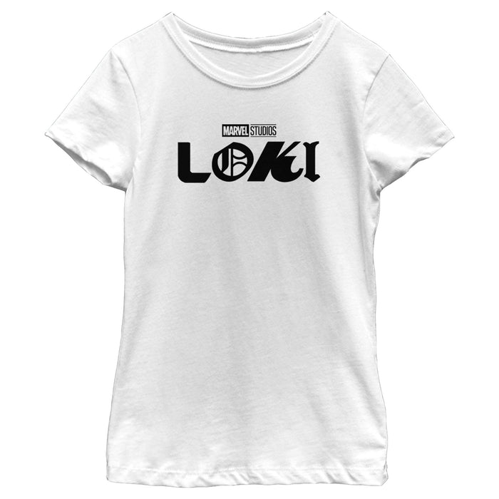 fifth sun Girl's Marvel Loki Logo T-Shirt