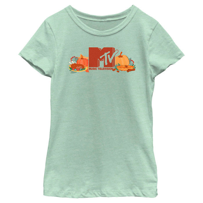 fifth sun Girl's MTV Fall Logo T-Shirt