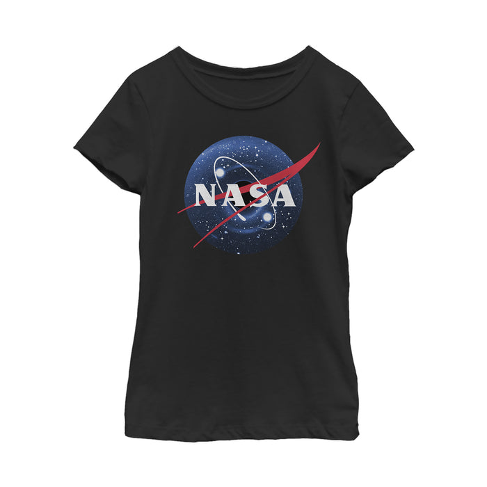 fifth sun Girl's NASA Hole Logo T-Shirt