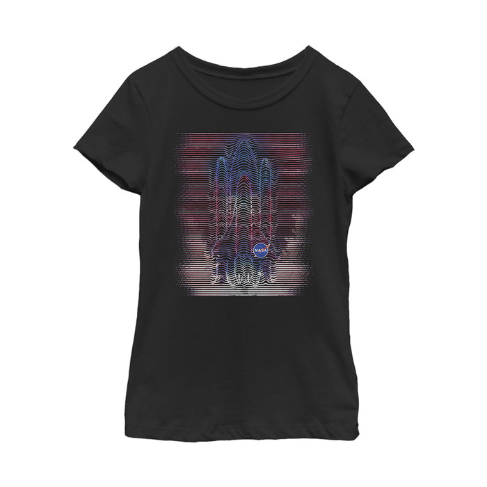 fifth sun Girl's NASA Sound Vibration Logo T-Shirt