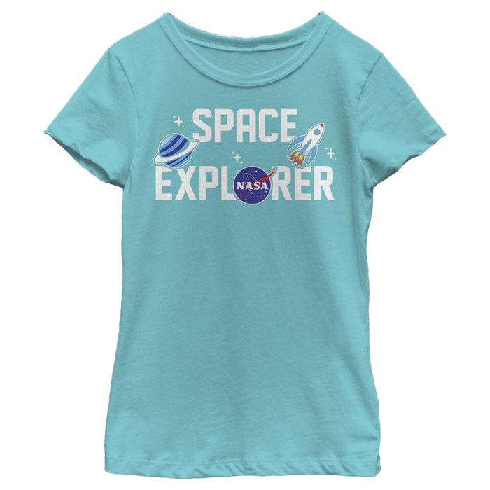 fifth sun Girl's NASA Space Explorer T-Shirt