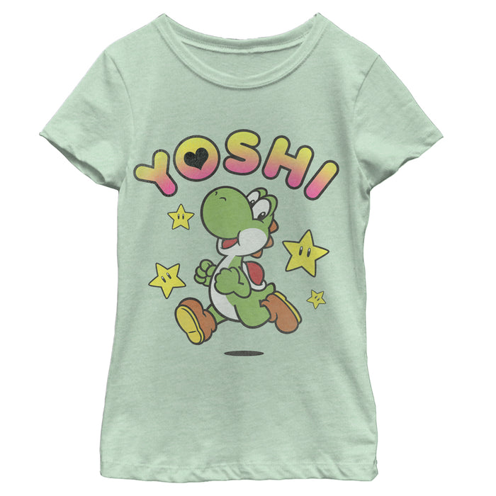 fifth sun Girl's Nintendo Yoshi Love T-Shirt
