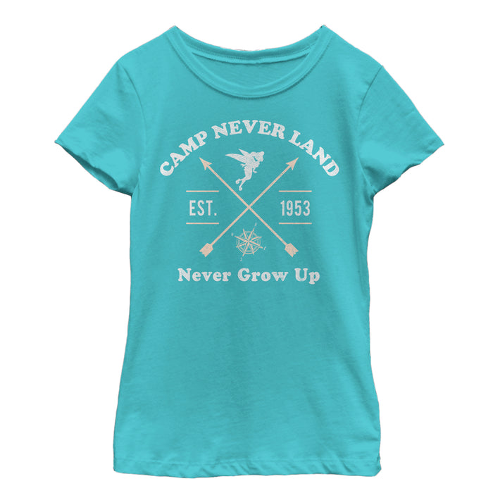 fifth sun Girl's Peter Pan Camp Neverland T-Shirt