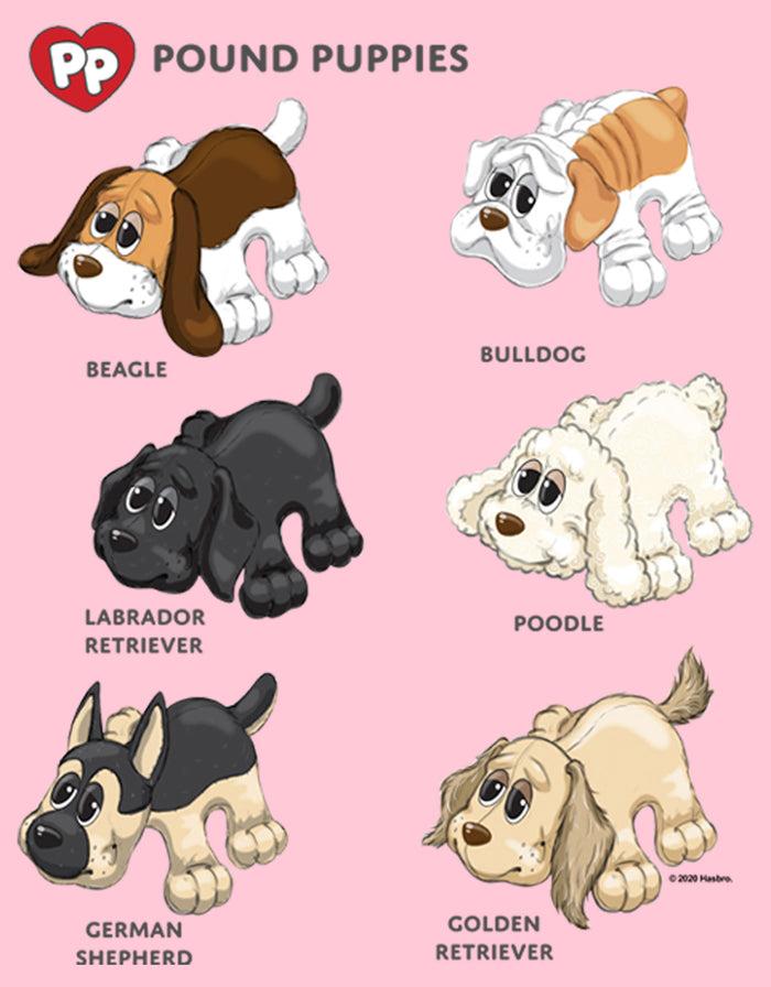 Fifth Sun Girl's Pound Puppies Puppy Chart T-Shirt