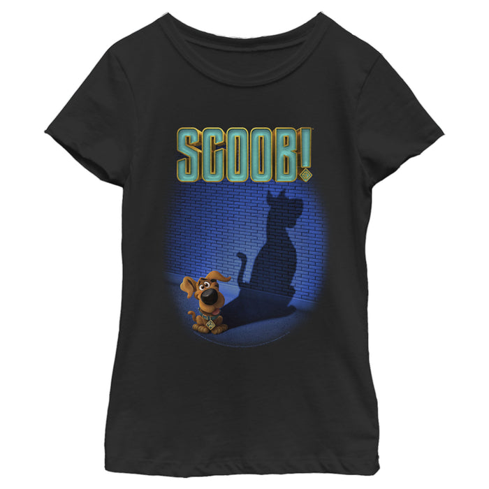 Fifth Sun Girl's Scooby Doo Dog Shadow T-Shirt