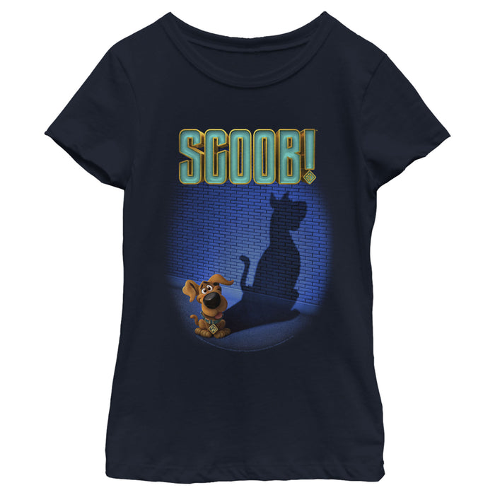 fifth sun Girl's Scooby Doo Dog Shadow T-Shirt