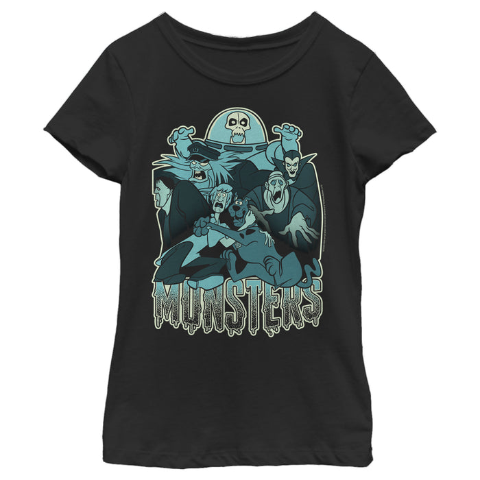 fifth sun Girl's Scooby Doo Monster Attack T-Shirt