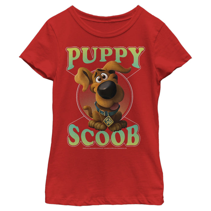 Fifth Sun Girl's Scooby Doo Puppy Circle T-Shirt