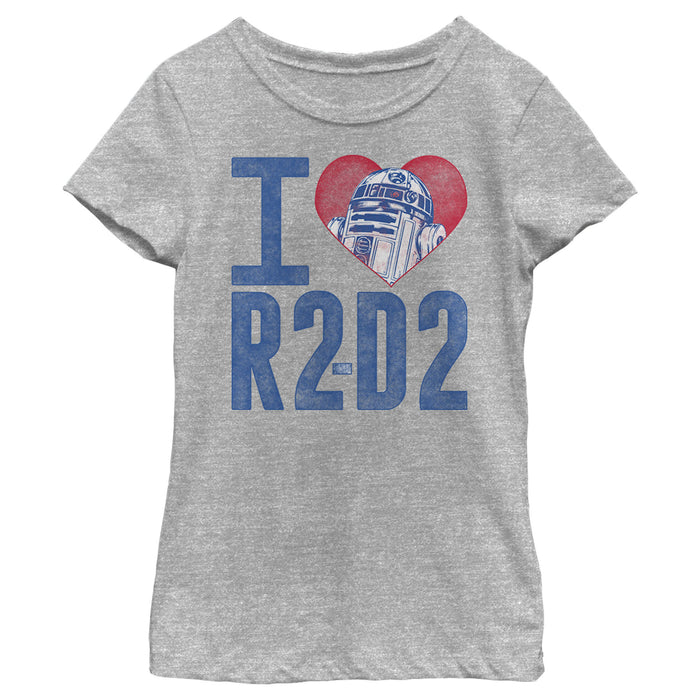 Fifth Sun Girl's Star Wars I Love R2-D2 T-Shirt