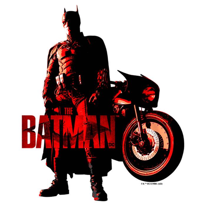 Fifth Sun Girl's The Batman Red Batcycle T-Shirt