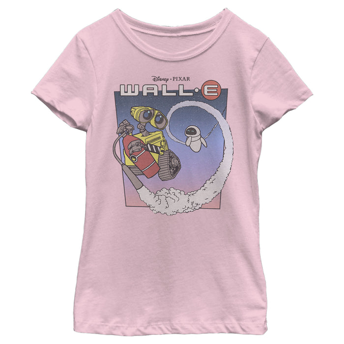 fifth sun Girl's Wall-E Journey Into Space T-Shirt