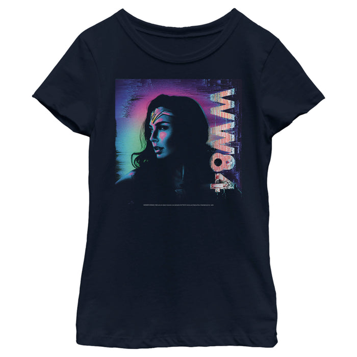 fifth sun Girl's Wonder Woman 1984 Glitch T-Shirt